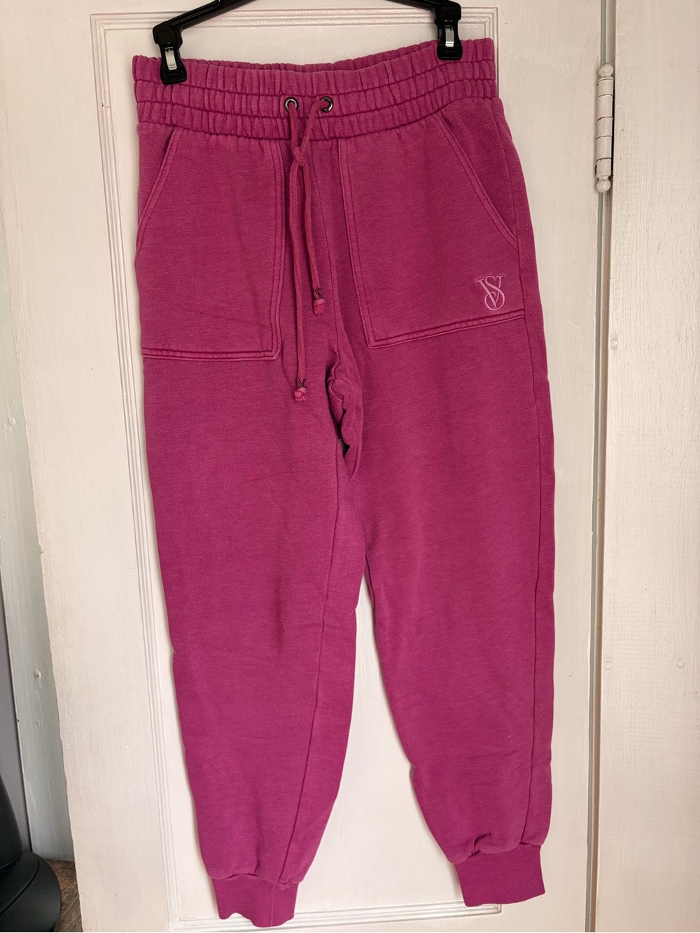 Victoria's Secret Magenta Drawstring Jogger Sweatpants
